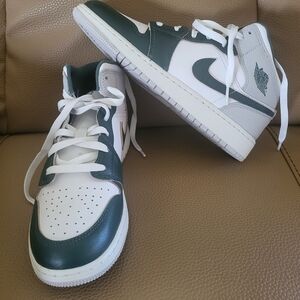Kids Green and White Sneakers